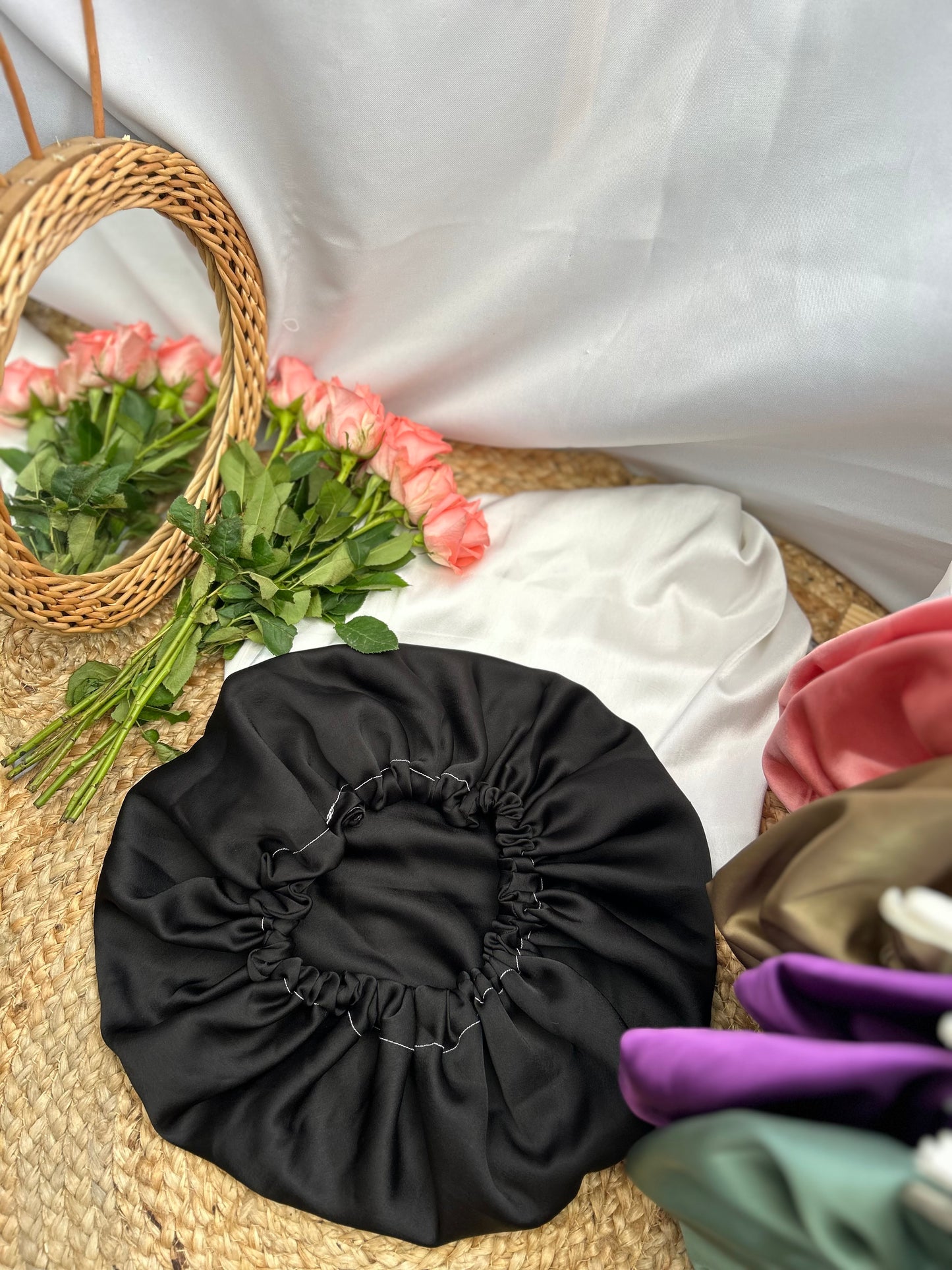 Bonnet en Soie de Mûriers pour Cheveux