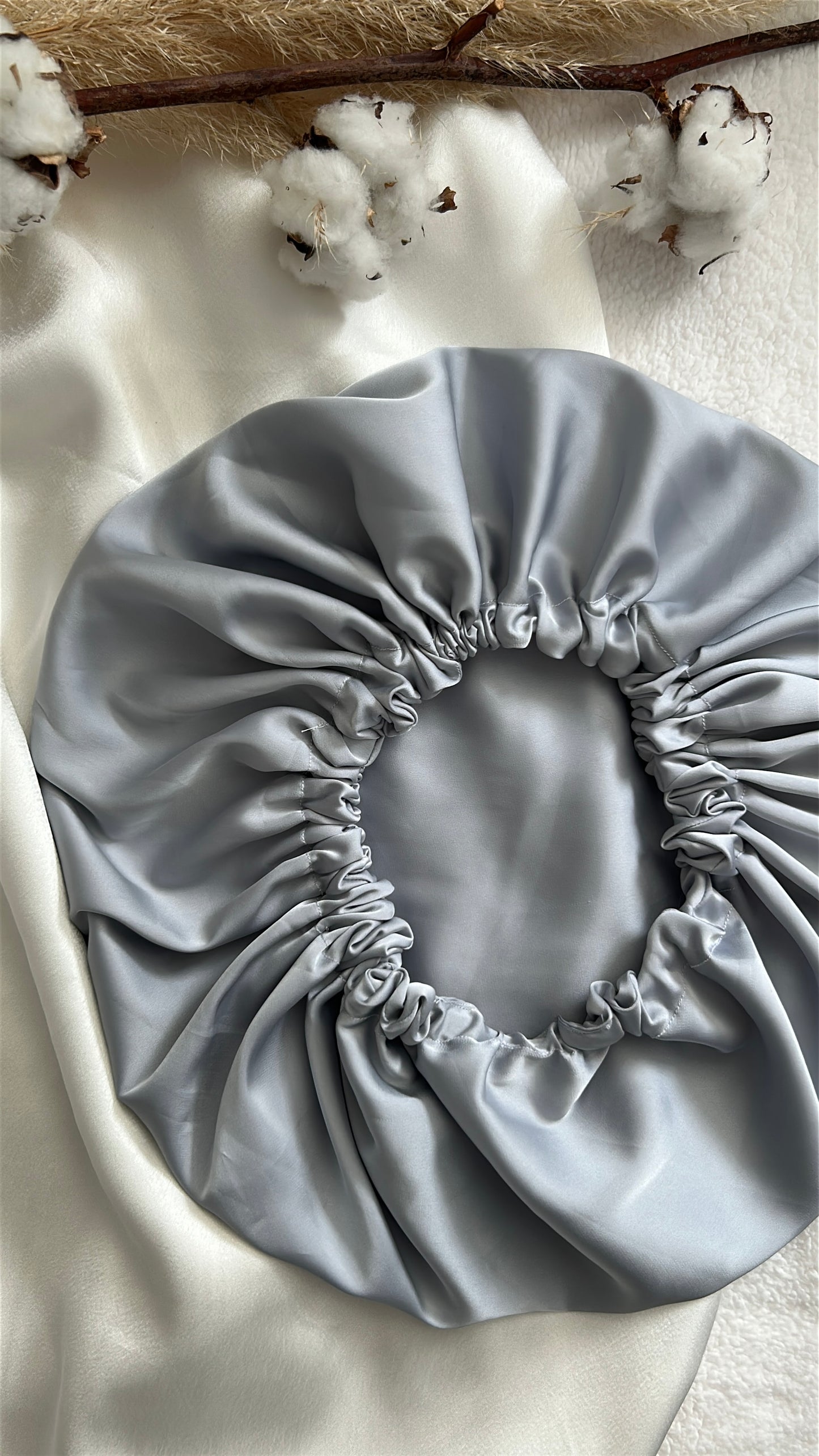 Bonnet en Soie Naturelle pour Cheveux