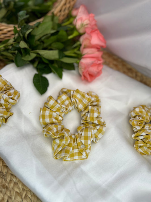 Chouchou Vichy Jaune