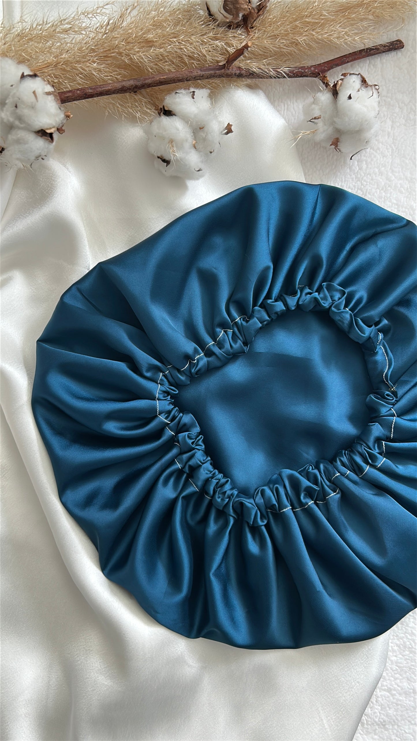 Bonnet en Soie Naturelle pour Cheveux
