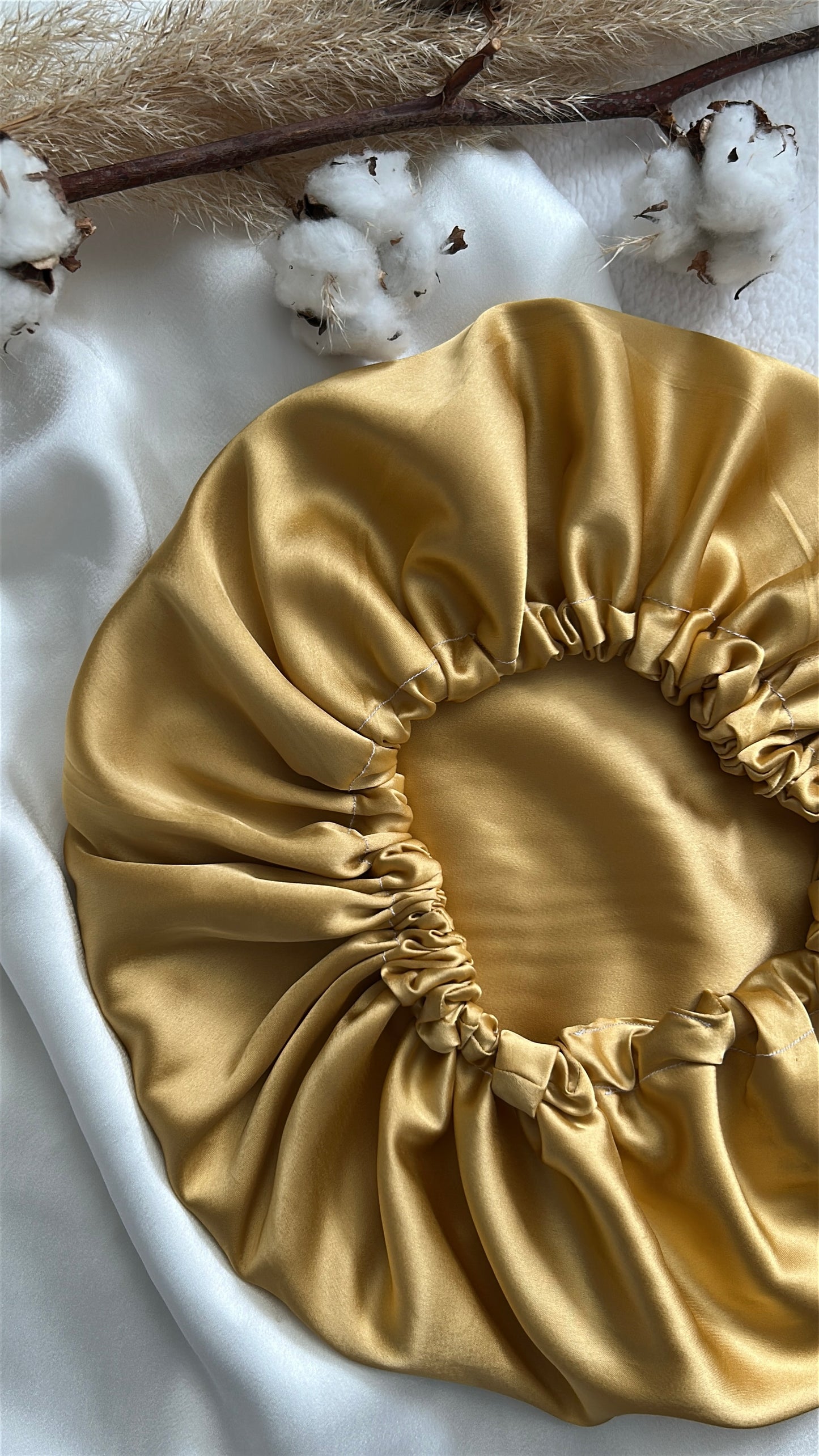 Bonnet en Soie Naturelle pour Cheveux