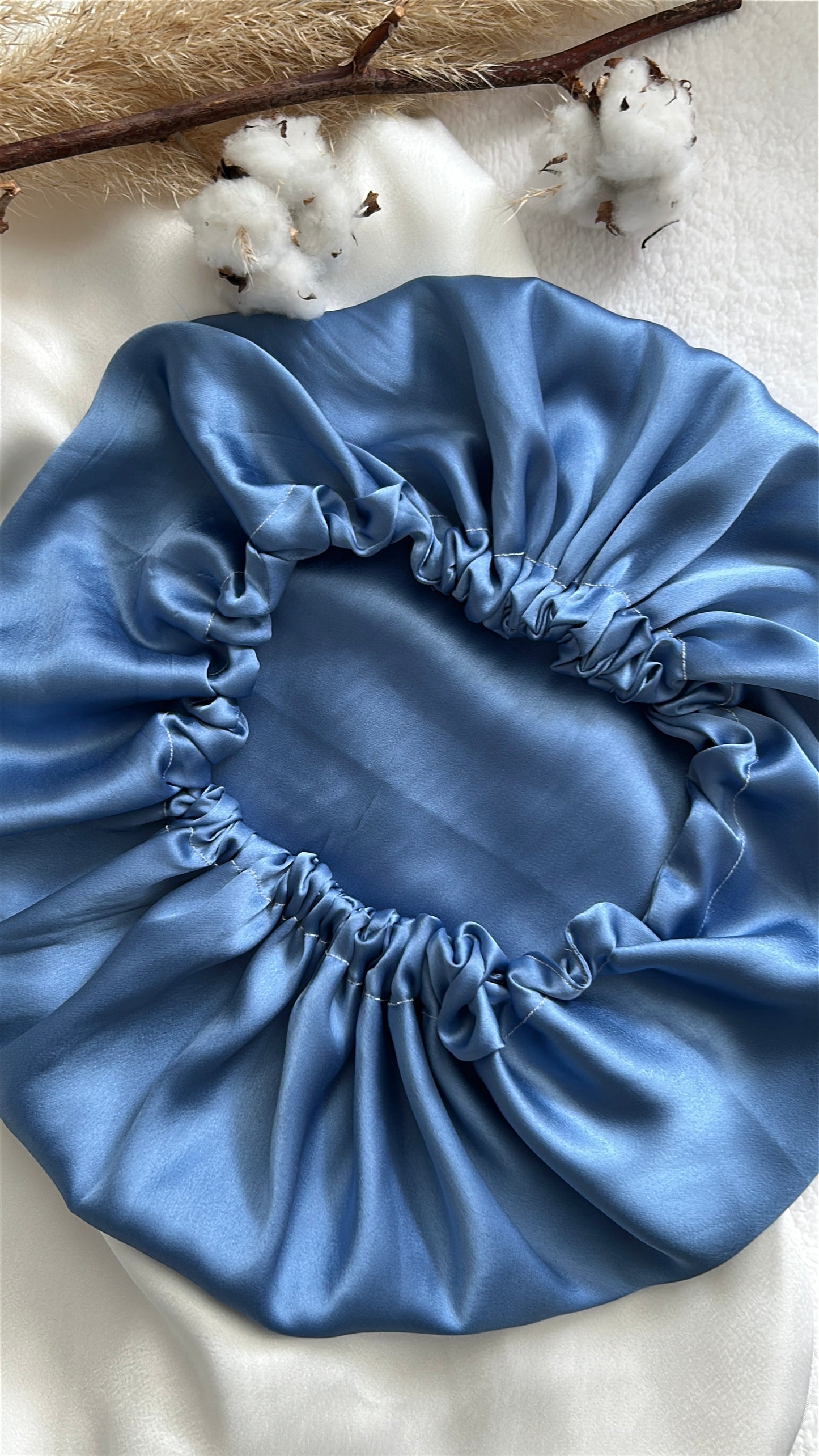 Bonnet en Soie Naturelle pour Cheveux