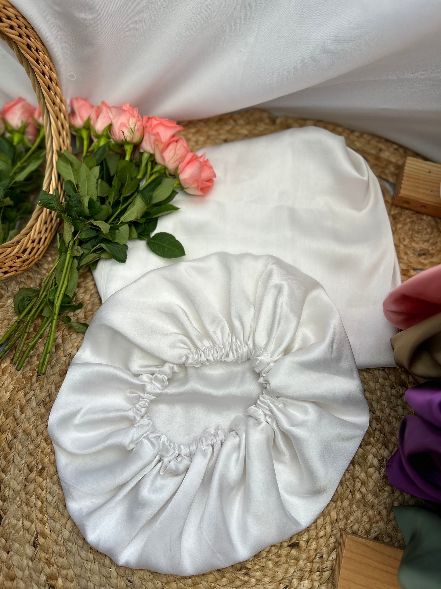 Bonnet en Soie de Mûriers pour Cheveux