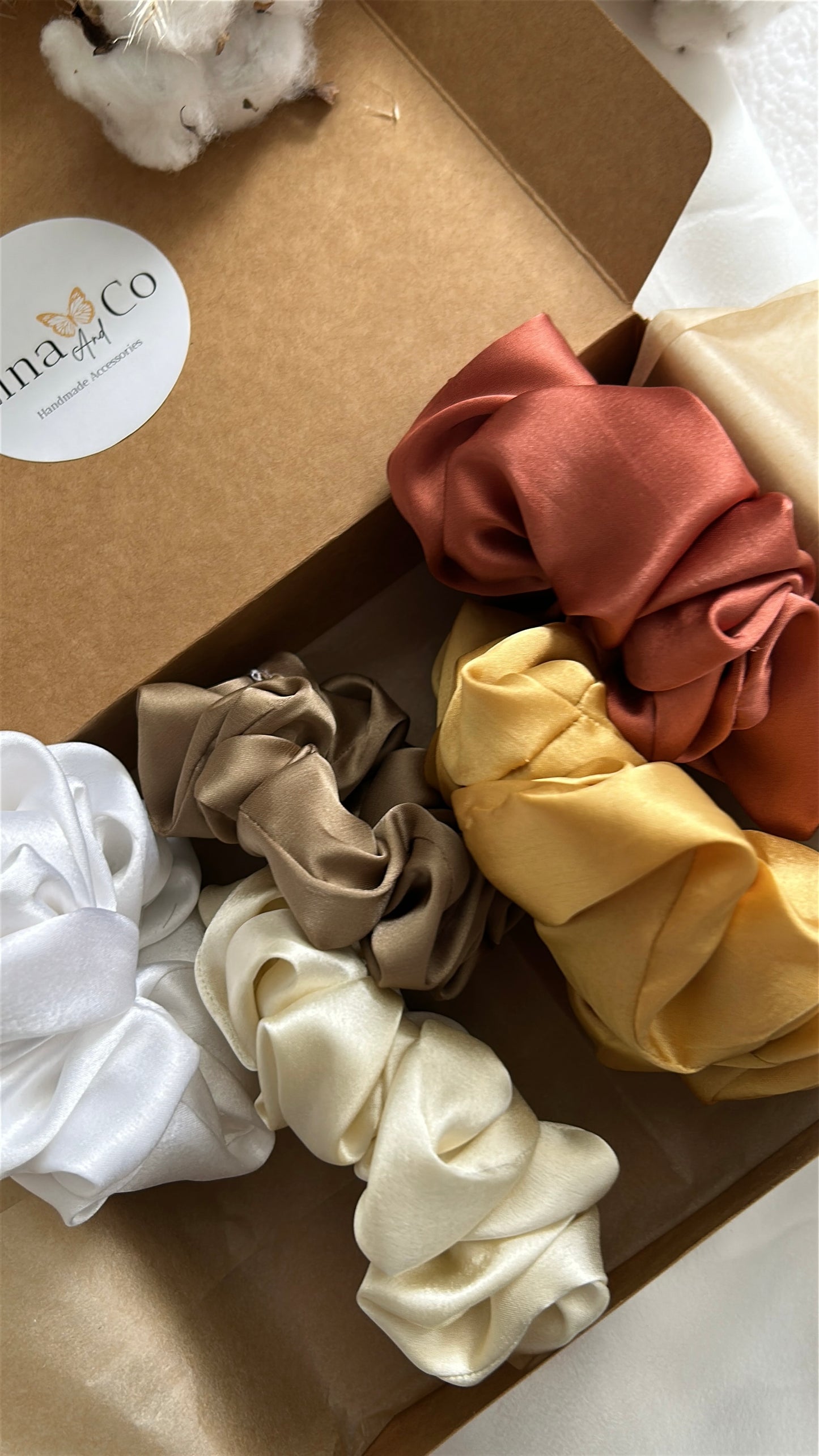 Coffret Premium « Cosy » 5 Chouchous en Soie