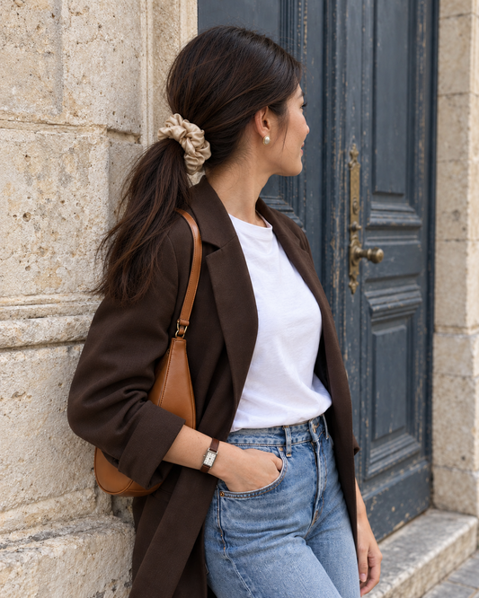 Chouchous en Satin Beige Clair
