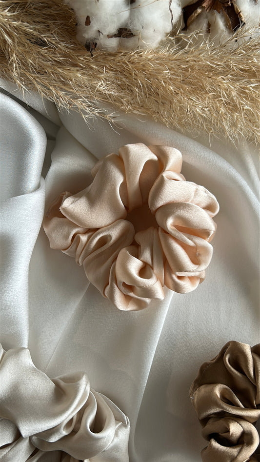 Chouchous en Soie de Mûriers Saumon