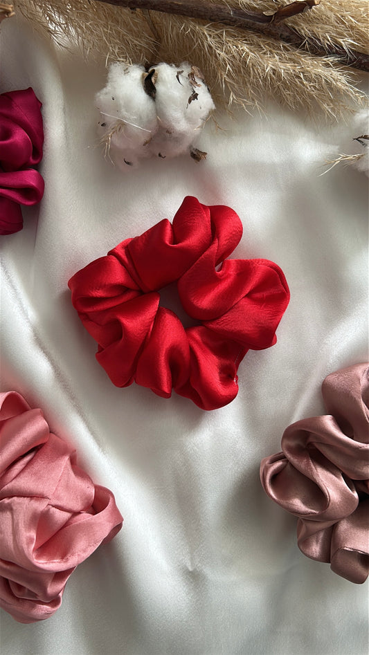 Chouchous en Soie Rouge