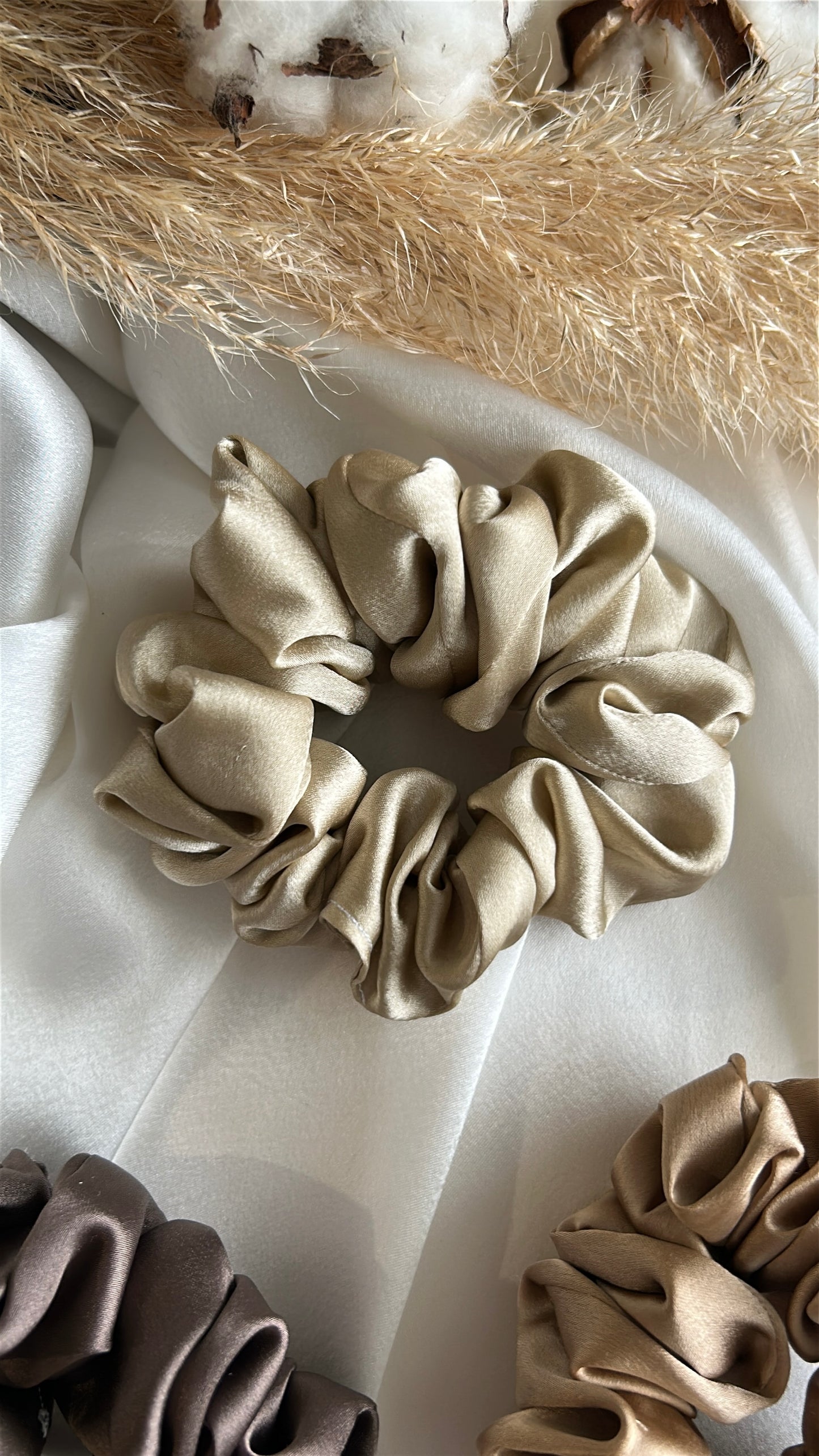 Chouchous en Soie de Mûriers Beige Claire