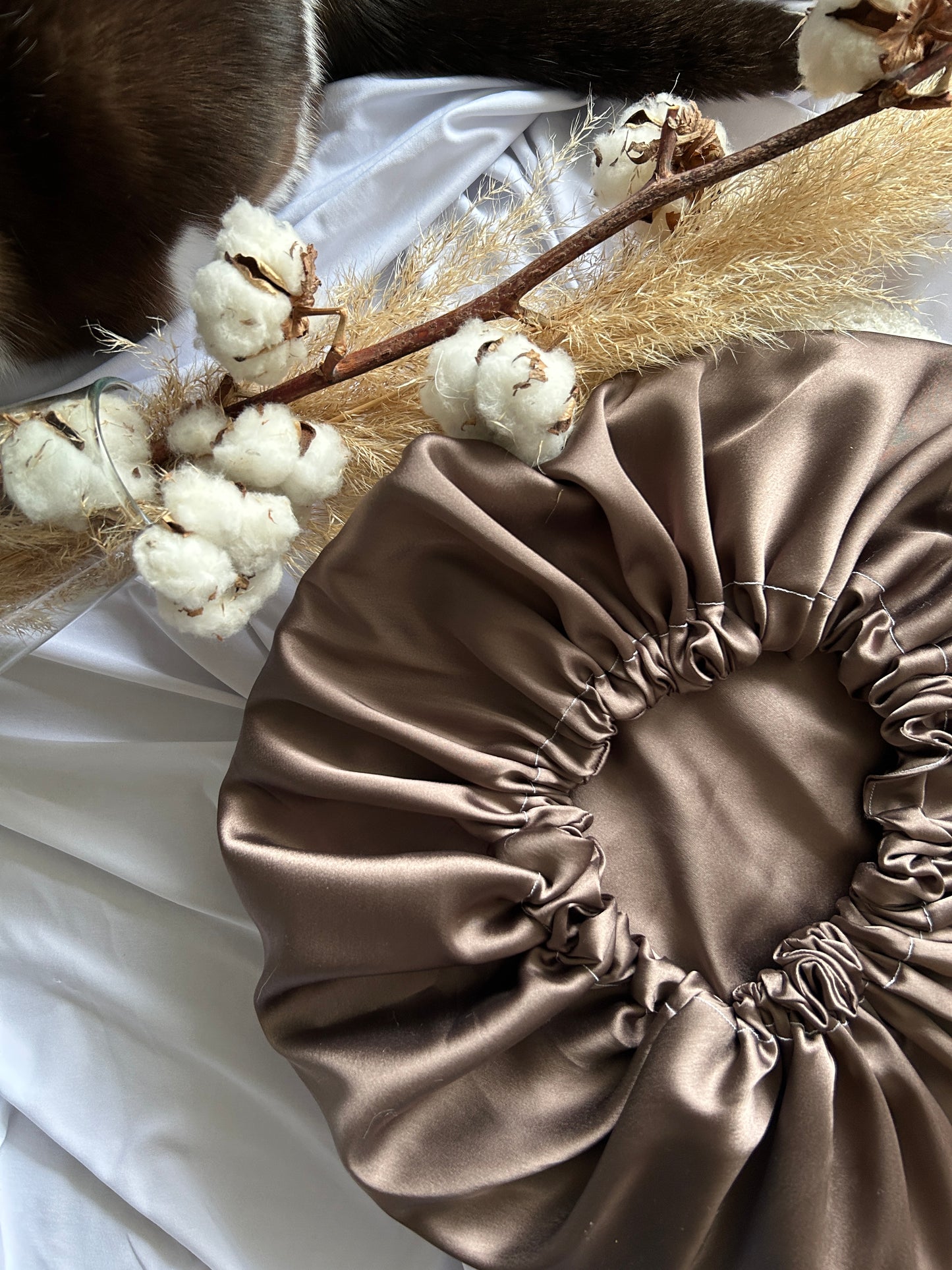 Bonnet en Soie de Mûriers pour Cheveux