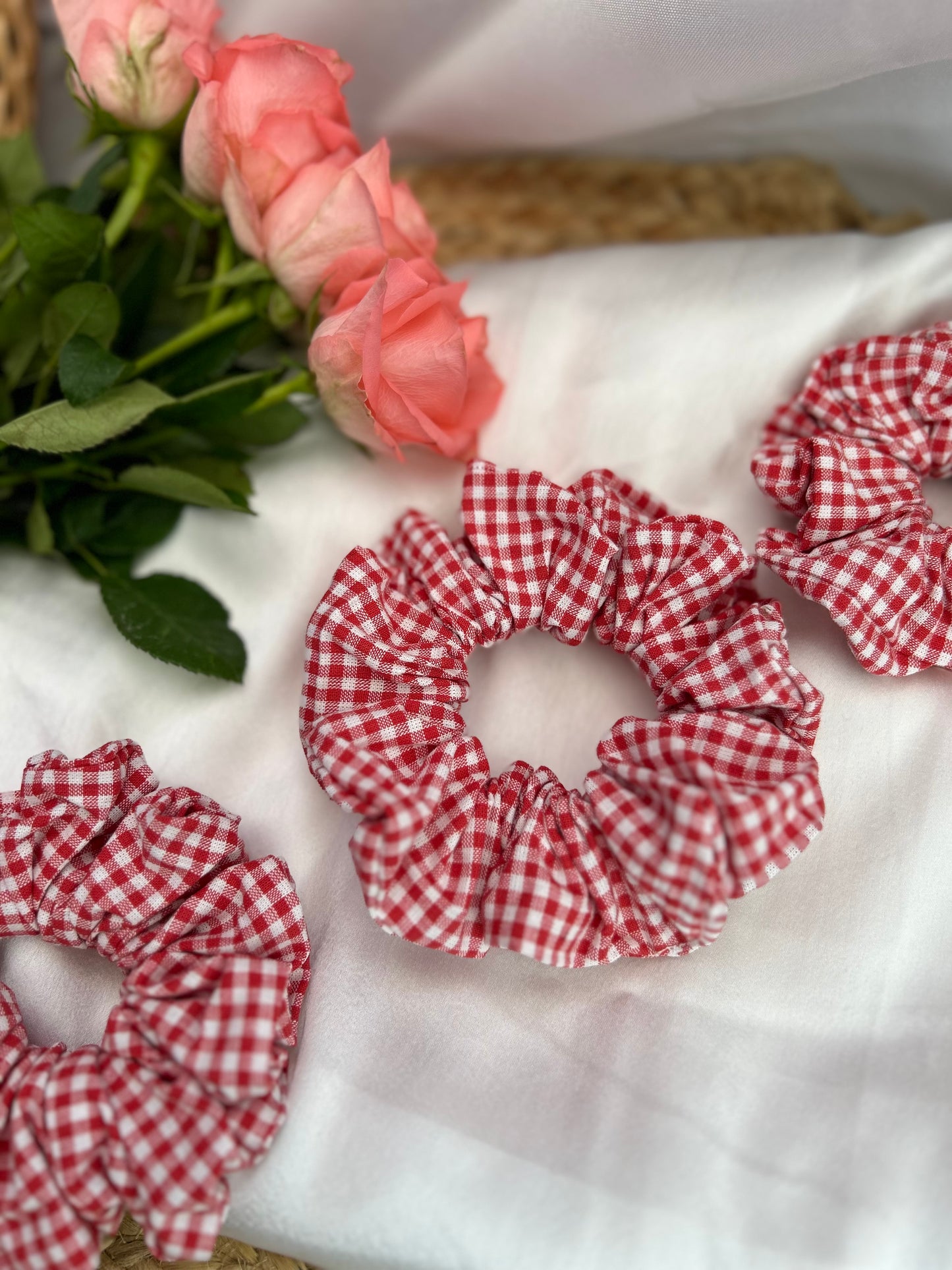 Red Vichy Scrunchie