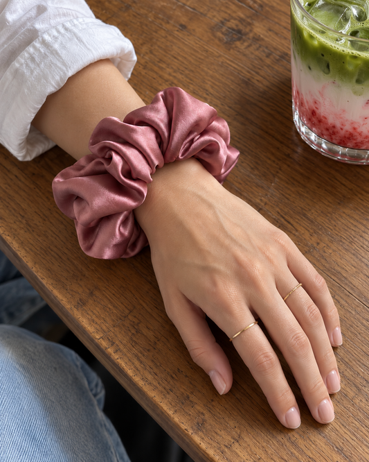Chouchous en Satin Rose Mûres