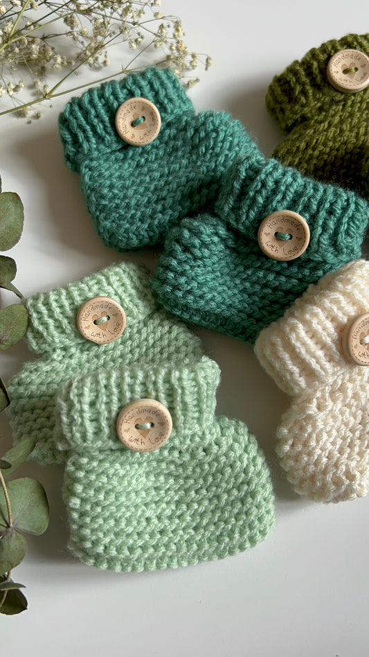 Knitted Baby Booties