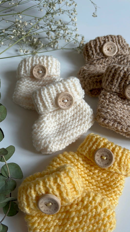 Knitted Baby Booties